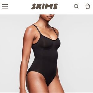 SKIMS Sculpting Bodysuit Brief w Snaps XXS/XS Onyx